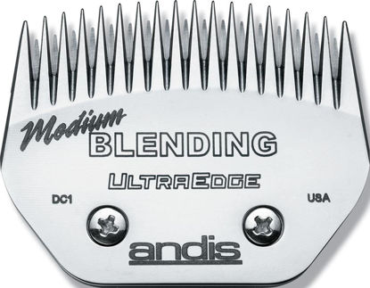 Picture of Andis Carbon-Infused Steel UltraEdge Blending Dog Clipper Blade, Medium, 1/16-Inch Cut Length (64330)