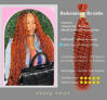 Picture of Human Braiding Hair 1 Bundle 50g 26 Inch Deep Water Wave Bulk Human Hair for Braiding No Weft 10A Brazilian Virgin Curly Human Hair Extensions for Boho Braids Wet and Wavy Ginger Braiding Hair