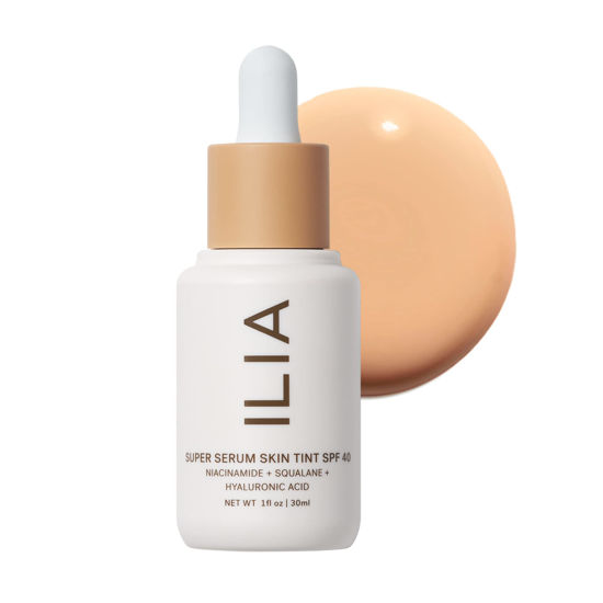 Picture of ILIA - Super Serum Skin Tint SPF 40 | Non-Comedogenic, Vegan, LIghtweight to Help Against Blue Light, + Pollution while Hydrating, Smoothing, + Refining (Bom Bom ST5, 1 fl oz | 30 ml)