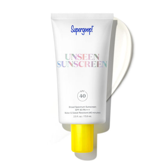 Picture of Supergoop! Unseen Sunscreen - SPF 40 - Invisible, Broad Spectrum Face Sunscreen - Weightless, Scentless, and Oil Free - For All Skin Types and Skin Tones - 2.5 fl oz