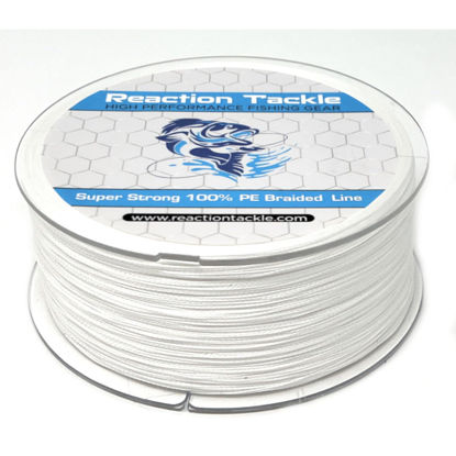 Picture of Reaction Tackle Braided Fishing Line White 80LB 1500yd