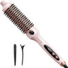 Picture of Wavytalk Thermal Brush, 1.5 inch Heated Round Brush for Blowout Look, Dual Voltage, Pink, Sakura, Tourmaline Ceramic, Negative Ion Technology, 5 Temperature Settings