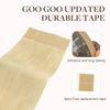 Picture of GOO GOO Tape in Hair Extensions Human Hair, 613R Bleach Blonde, 10inch 60g 40pcs, Thick Ends Straight Seamless Tape in, Invisible Tape in Hair Extensions Human Hair