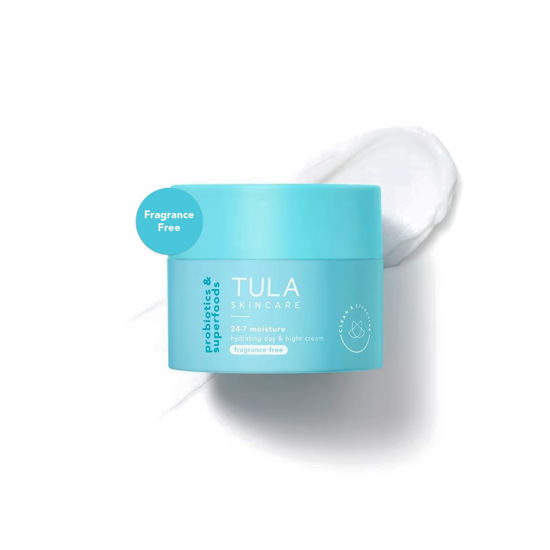 Picture of TULA Skin Care 24-7 Hydrating Day & Night Cream Fragrance Free - Nourishing Moisturizer for Face, Maintain Skin Balance & Improve Skin Smoothness, Contains Watermelon & Apple Extract, 1.5 oz.