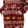 Picture of FOCO Washington Commanders NFL Mens Ugly Pattern One Piece Pajamas - XL