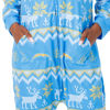 Picture of FOCO Los Angeles Chargers NFL Mens Ugly Pattern One Piece Pajamas - XXL