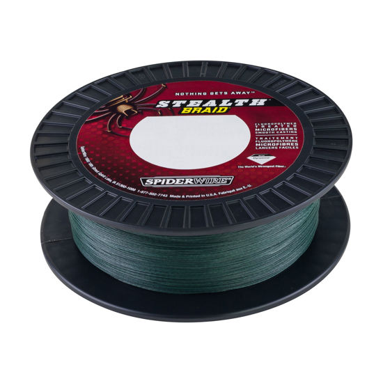 Picture of SpiderWire Stealth® Superline, Moss Green, 80lb | 36.2kg, 500yd | 457m Braided Fishing Line, Suitable for Freshwater and Saltwater Environments