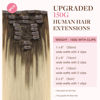 Picture of GOO GOO Clip in Hair Extensions Real Human Hair, Remy Human Hair Extensions Clip ins for Women, Natural Human Hair, 16inch 150g 9Pcs, 4/18 Balayage Chocolate Brown Highlighted Dirty Blonde