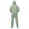 Picture of FOCO Los Angeles Chargers NFL Plaid One Piece Pajamas - M