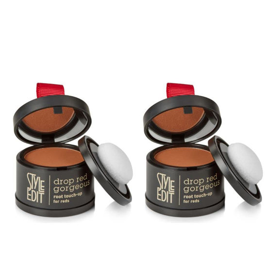 Picture of Root Touch Up Powder for Medium Red Hair by Style Edit | Cover Up Grays and Roots with Color Binding Mineral Hair Concealer | 2 Pack