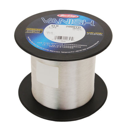 Picture of Berkley Vanish®, Clear, 6lb | 2.7kg, 2000yd | 1828m Fluorocarbon Fishing Line, Suitable for Saltwater and Freshwater Environments