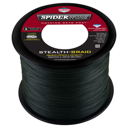 Picture of SpiderWire Stealth® Superline, Moss Green, 20lb | 9kg, 1500yd | 1371m Braided Fishing Line, Suitable for Freshwater and Saltwater Environments