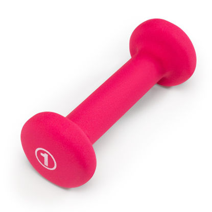 Picture of Marcy Neoprene Dumbbell, Single Piece, 1-lb, Fuchsia