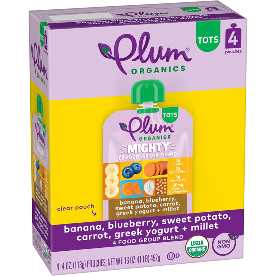 Picture of Plum Organics Mighty Food Blend, 4 Oz, 4 Ct Packaging May Vary