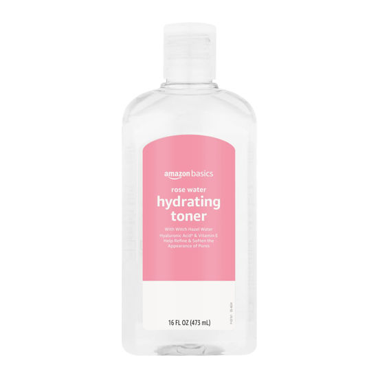 Picture of Amazon Basics Rose Water Hydrating Toner, 16 Fluid Ounces, 1-Pack