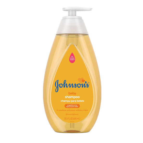 Picture of Johnson's Baby Shampoo with Tear-Free Formula, Shampoo for Baby's Delicate Scalp & Skin, Gently Washes Away Dirt & Germs, Paraben-, Phthalate-, Sulfate- & Dye-Free, 20.3 fl. oz