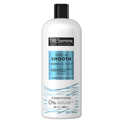 Picture of TRESemmé Silky & Smooth Anti-Frizz Conditioner for Frizzy Hair Formulated With Pro Style Technology 28 oz