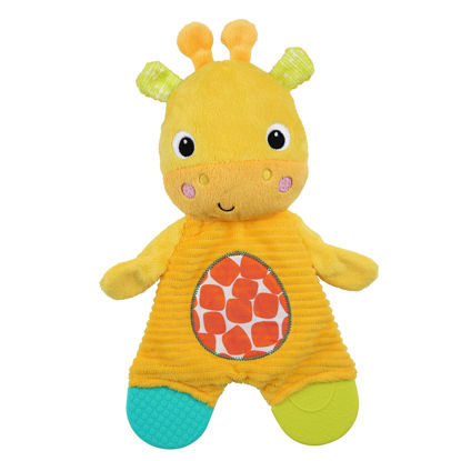 Picture of Bright Starts Snuggle & Teethe BPA-free Crinkle Teething Plush Baby Toy - Giraffe