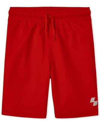 Picture of The Children's Place Boys' Athletic Basketball Shorts, Red