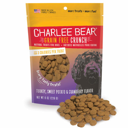 Picture of Charlee Bear Grain Free Crunch Dog Treats, Turkey, Sweet Potato & Cranberry Flavor, 8 oz