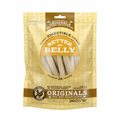 Picture of Better Belly Originals, Real Beef Sirloin Flavor, Small Rolls, Dog Chews, 20Count (P-50050NC)