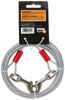 Picture of Petmate Heavy Duty Vinyl Tie Out Cable - Clear Break Strength 2000 Lbs -15 Ft Cable, Silver