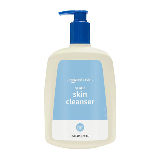 Picture of Amazon Basics Gentle Skin Cleanser, Unscented, 16 Fl Oz (Pack of 1)