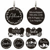 Picture of Ultra Joys Stainless Steel Pet ID Tag Dog Name Tags Personalized Front and Back Engraving, Customized Dog Tags and Cat Tags, Optional Engraved on Both Sides, Round Tag with Vine Design 2, Large