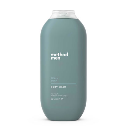 Picture of Method Men Body Wash, Sea + Surf, Paraben and Phthalate Free, 18 fl oz (Pack of 1)