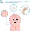 Picture of Best Pet Supplies OctoMutant Crinkle Plush Dog Toys for Interactive Play, Puppy and Senior Indoor Play, Colorful Octopus Toy Shape, Soft Head Stuffing, Cute and Cuddly - Pink