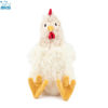 Picture of Best Pet Supplies Chicken Crinkle Plush Dog Toys for Interactive Play, Puppy and Senior Indoor Play, Colorful Chicken Toy Shape, Cute and Cuddly - Crinkle Chicken (Beige)