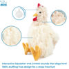 Picture of Best Pet Supplies Chicken Crinkle Plush Dog Toys for Interactive Play, Puppy and Senior Indoor Play, Colorful Chicken Toy Shape, Cute and Cuddly - Crinkle Chicken (Beige)