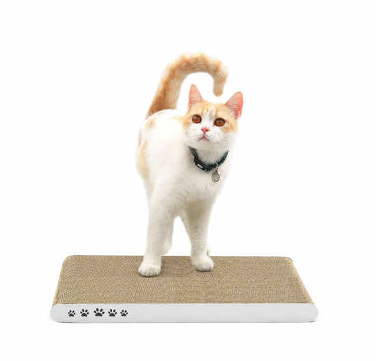 Picture of Coching Cat Scratcher Cardboard Cat Scratch Pad with Premium Scratch Textures Design Durable Cat Scratching Pad Reversible