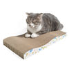 Picture of Conlun Cat Scratcher Cardboard Cat Scratch Pad with Premium Scratch Textures Design Durable Cat Scratching Pad Reversible Half Wave 16.5L x 8.6W x 1.6H