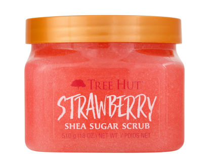 Picture of Tree Hut Strawberry Shea Sugar Scrub, 18 oz, Ultra Hydrating and Exfoliating Scrub for Nourishing Essential Body Care