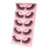 Picture of HBZGTLAD new 5 Pairs 25 mm 3d Mink Lashes Bulk Faux with Custom Natural Mink Lashes Pack Short Wholesales Natural False Eyelashes (9D49)