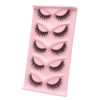 Picture of HBZGTLAD new 5 Pairs 25 mm 3d Mink Lashes Bulk Faux with Custom Natural Mink Lashes Pack Short Wholesales Natural False Eyelashes (9D541)