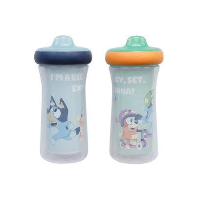 Picture of The First Years Bluey Insulated Sippy Cups - Dishwasher Safe Spill Proof Toddler Cups - Ages 12 Months and Up - 9 Ounces - 2 Count