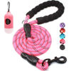 Picture of BAAPET 2/4/5/6 FT Dog Leash with Comfortable Padded Handle and Highly Reflective Threads for Small Medium and Large Dogs (4FT-1/2'', Pink)