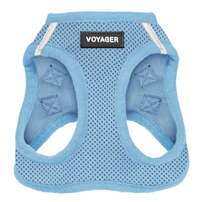 Picture of Voyager Step-in Air Dog Harness - All Weather Mesh Step in Vest Harness for Small and Medium Dogs and Cats by Best Pet Supplies - Harness (Baby Blue), S (Chest: 14.5-16")