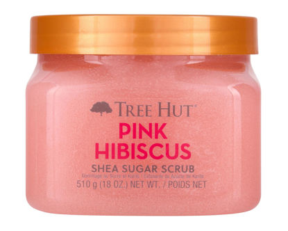 Picture of Tree Hut Pink Hibiscus Shea Sugar Scrub, 18 oz, Ultra Hydrating and Exfoliating Scrub for Nourishing Essential Body Care