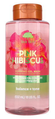 Picture of Tree Hut Pink Hibiscus Radiant & Refreshing Foaming Gel Wash, 18 oz.