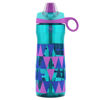 Picture of Pogo BPA-Free Tritan Kids Water Bottle with Silicone Soft Straw, Taffy Triangles, 18 oz.