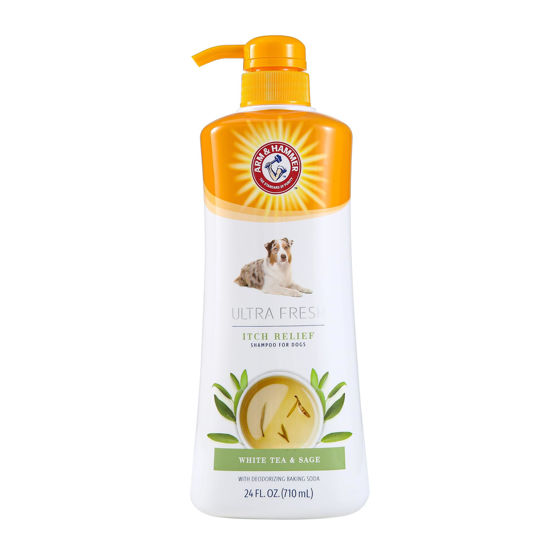 Picture of Arm & Hammer for Pets Ultra Fresh Itch Relief Shampoo with Oatmeal & Aloe Value Size with Pump 24oz | Great Smelling Dog Grooming Supplies, Dog Bathing Supplies, Dog Wash, Puppy Shampoo, Pet Shampoo