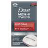 Picture of Dove Men+Care Body Soap and Face Bar More Moisturizing Than Bar Soap Deep Clean Effectively Washes Away Bacteria, Nourishes Your Skin 3.75 Ounce (Pack of 6)