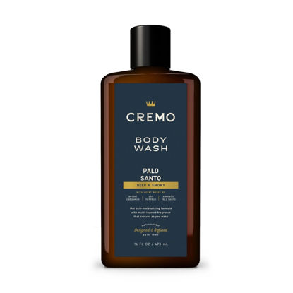 Picture of Cremo Rich-Lathering Palo Santo Body Wash for Men, Notes of Bright Cardamom, Dry Papyrus and Aromatic Palo Santo, 16 Fl Oz (Packaging May Vary)