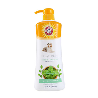 Picture of Arm & Hammer for Pets Ultra Fresh Deep Cleansing Dog Shampoo with Charcoal & Rosemary, Value Size 24oz | Great Smelling Dog Grooming and Bathing Supplies, Dog Wash, Puppy Shampoo, Pet Shampoo