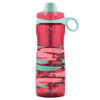 Picture of Pogo BPA-Free Tritan Kids Water Bottle with Silicone Soft Straw, Pink Paint, 18 oz.