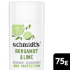 Picture of Schmidt's Aluminum Free Natural Deodorant for Women and Men, Bergamot and Lime with 24 Hour Odor Protection, Certified Natural, Vegan, Cruelty Free, 2.65 oz