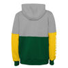 Picture of Outerstuff Mens FIFA World Cup Country Contrast Panel Fleece Hood, Green-Gold-Heather Grey, Medium